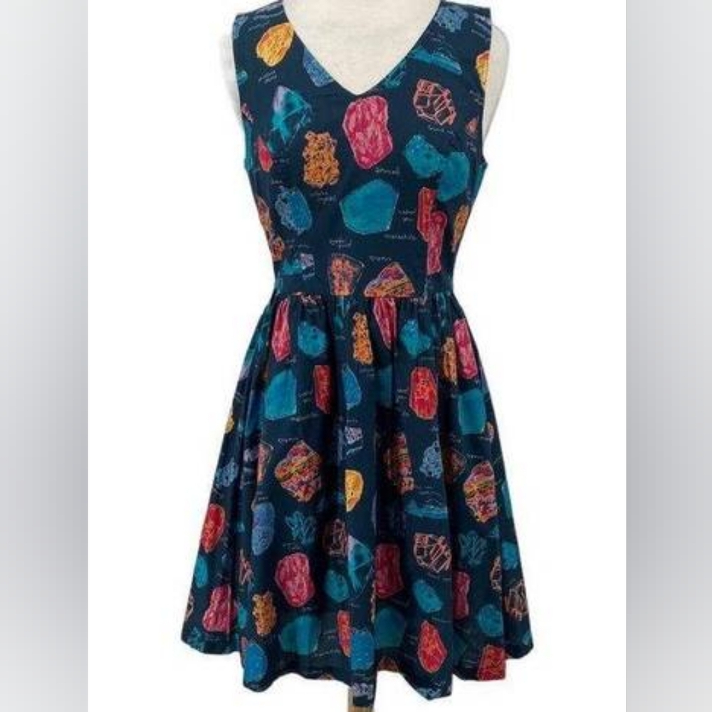 Modcloth dress with rock print size XL